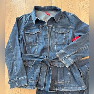 SPANX Denim Jean Blazer Jacket 1X see closet for matching shorts